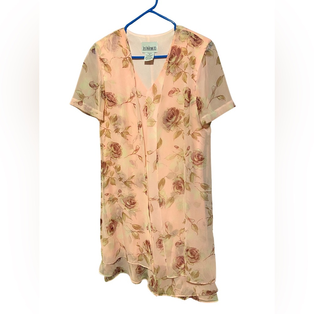 90s Floral Short Sleeve Dress